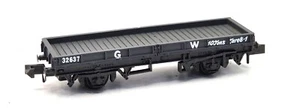 Peco NR-5W GWR 10 Ton Plate Wagon 32637 in GW Dark Grey Livery - Imagen 1 de 1