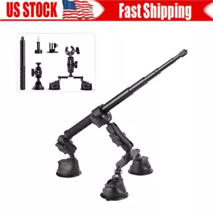 Supporto ventosa auto con selfie stick per fotocamera Insta360 ONE X4 X3 X2 RS DJI - Foto 1 di 9
