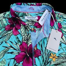 Tommy Bahama Veracruz Cay Emerald Blooms Floral Shirt Size 3XL $118