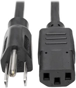 Tripp Lite 6 Fuß Universal AC Computer Netzkabel NEMA C13 auf 5-15P - Bild 1 von 2