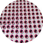 6mm 3D Fluorescent Neon Pink / 450 Soft Molded 3D Holographic Fish Eyes