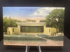 Fort Wayne Indiana - Vintage Postcard - News-Sentinel Outdoor Theater - D1