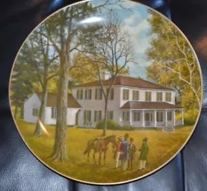 10 1/4" PLATE LIBERTY HALL CRAWFORDSVILLE, GEORGIA JOHN ALAN MAXWELL 1981 - Picture 1 of 3