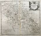 1695 Antique Morden County Map Of Northamptonshire   From Camdens Brittania