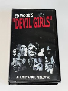 Ed Wood's Devil Girls VHS Tape Andre Perkowski Film Of Ed Wood Jr Pulp Novel - Picture 1 of 5