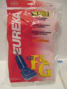 8 bolsas de aspiradora genuinas Eureka estilo F&G ~ paquete abierto - Imagen 1 de 6
