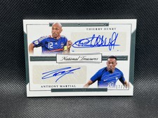 2018 Panini National Treasures Dual Auto 17/20 Thierry Henry Anthony Martial