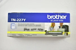 Brother TN227Y High Yield Yellow Toner Cartridge Genuine NO RETAIL BOX - Picture 1 of 4