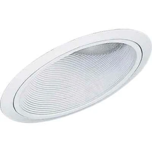 Progress Lighting 6 in. White Recessed Baffle Trim for Sloped Ceilings - Picture 1 of 4