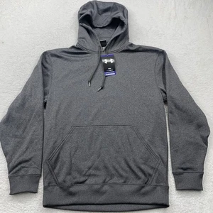 NEW Under Armour Hoodie Sweatshirt Mens Small Loose Fit Grey Pullover Coldgear - Picture 1 of 10