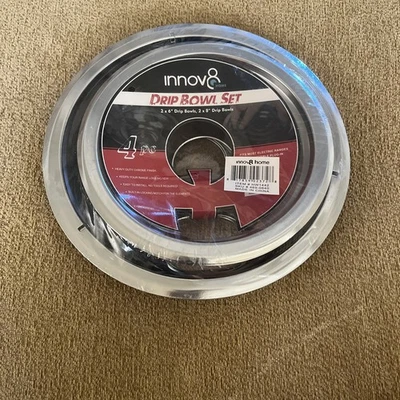 ¡Nuevo! Innov8 Juego de 4 Sartenes de Goteo Hogar Cromo 2-6" y 2-8" (2-PO-134) Foto 1 de 4