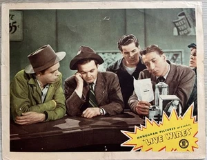 Tarjeta de vestíbulo de película original Bowery Boys 1946 cables en vivo Huntz Hall Leo Gorcey - Imagen 1 de 2