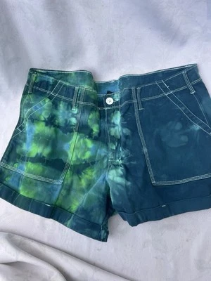 Pantalones Cortos Tie Dye Faded Glory Enrollados Hechos a Mano Talla 16 Foto 1 de 4