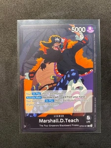 One Piece Card Game Marshall.D.Teach OP09-081 Leader NM - Picture 1 of 1