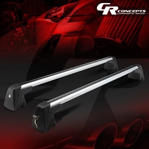 PAR DE PORTAEQUIPAJES DE TECHO DE ALUMINIO BARRA TRANSVERSAL PORTAEQUIPAJES DE CARGA CON CERRADURA + LLAVE PARA BMW X1 09-15 - Imagen 1 de 6