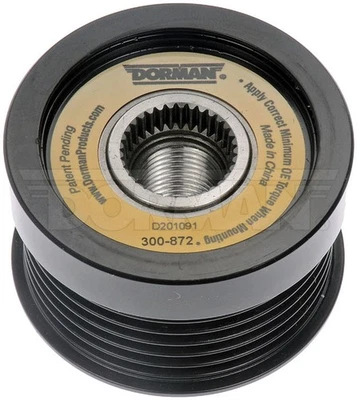 Polea embrague alternador Dorman 300-872 para 99-09 C70 S60 S80 V70 XC70 XC90 Foto 1 de 4