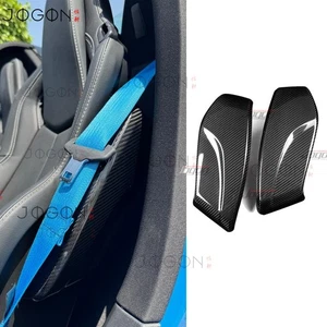 Real Carbon Seat Side Cover Protector Bag Storage For Corvette C8 Stingray 20-25 - Picture 1 of 14