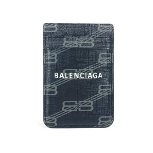 BALENCIAGA 675835 logo magsafe magsafe Business Card Holder Pass Case Card Case - Picture 1 of 10
