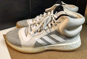 Adidas Marquee Boost Shoes Mens Size 13 Basketball Athletic White Gray APE 77901 - Picture 1 of 12