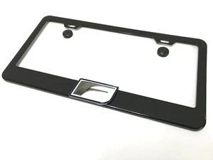 (1) 3D "F" emblema LOGO NEGRO recubierto metal placa marco soporte (blanco) - Imagen 1 de 2