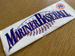 1985 Union 76 Öl Benzin Vintage Autoaufkleber SEATTLE MARINERS MLB BASEBALL - Bild 1 von 2