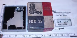 FOX 35 BOX ONLY 1950s RC GAS ENGINE FOR AIRPLANE OT TETHER CAR - Picture 1 of 2
