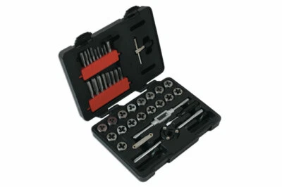 Metric tap & die set from M3 to M12 inc die wrench two tap wrenches thread pitch - Image 1 of 4