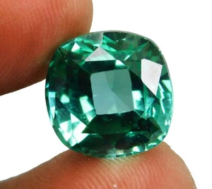 Natürlich 12.60 Karat Paraiba Turmalin Greenish-Blue Glanzschliff Zertifiziert - Bild 1 von 7