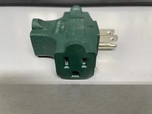 Adattatore P&S da 1 a 3 prese monopolo verde resistente SPEDIZIONE GRATUITA a - Foto 1 di 4