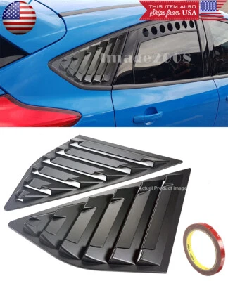 Cubierta de ventana negra satinada persiana ventilación para Focus ST RS MK3 hatchback 12-18 Foto 1 de 2