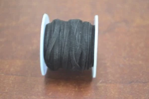 10 METER BLACK LEATHER SUEDE BEADING CORD STRING 2MM #T-4108B - Picture 1 of 2