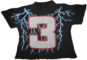 Vintage Rare NASCAR Dale Earnhardt #3 Lightning AOP Size XL Thrashed - Picture 1 of 13