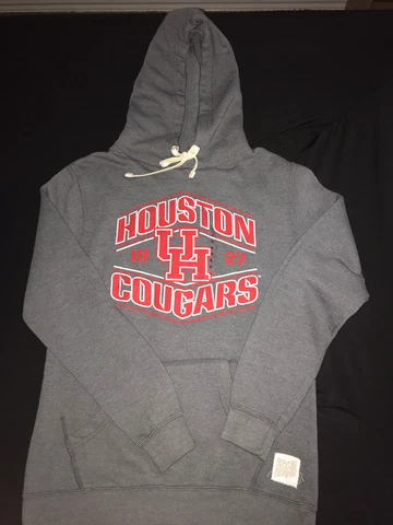 University Of Houston Cougars Mens Hoodie College Mens Original Retro Size Small Cover