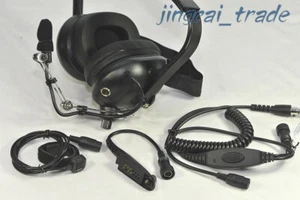 Heavy-duty Noise-reduction Headset for Motorola GP-328 GP-340 with MiNi DIN plug - Picture 1 of 11