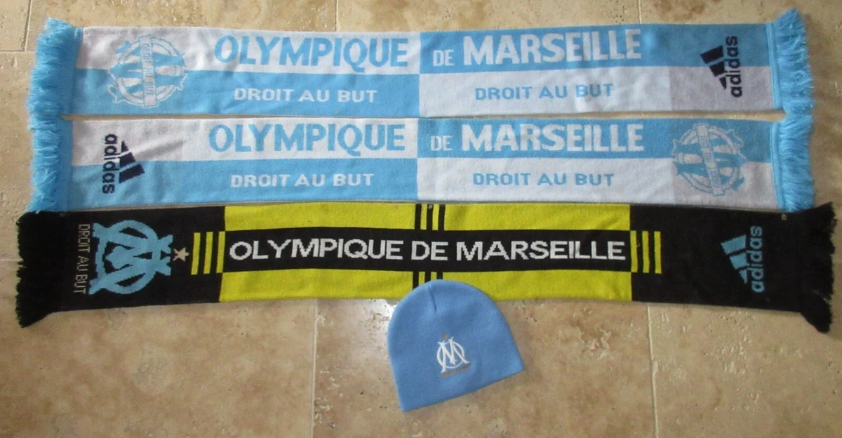 Écharpe Olympique De Marseille OM Officielle - 140 Cm - Blanc