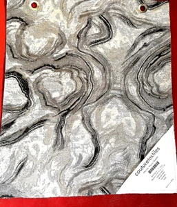 Cutouretextile Abstract Modern Designer Fabric Sample Poly / Rayon -Silky Finish - Picture 1 of 6