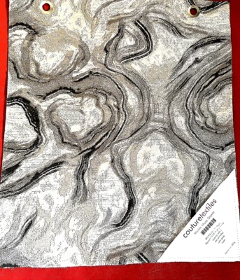 Cutouretextile Abstract Modern Designer Fabric Sample Poly / Rayon -Silky Finish - Image 1 of 4