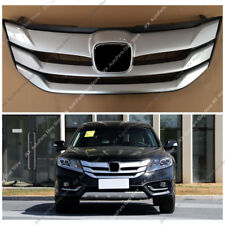 Matte Silver Front Bumper Grill Grille Assembly For Honda Crosstour 2013-2015