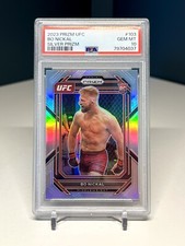 2023 Prizm UFC Bo Nickal Silver Prizm Refractor Rookie Card PSA 10 GEM MINT