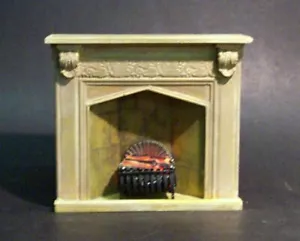 12a escala efecto piedra chimenea de iluminación georgiana, con peltre NGF1C - Imagen 1 de 1