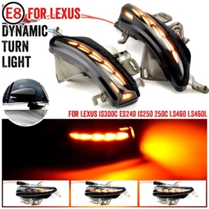 2pcs LED Dynamic Side Mirror Turn Signal Light Assembly For Lexus IS200D IS250 - Picture 1 of 8