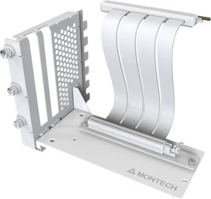 Montech VGM 2 Vertical GPU Mounting Kit, PCIE 4.0 x 16 Riser Cable WHITE - Afbeelding 1 van 4