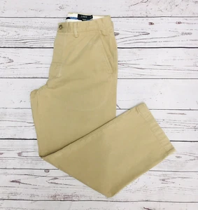 Vintage J Crew Men's 32x29 Wide Leg Giant Chino Cotton Pants Khaki Baggy Relaxed - Picture 1 of 13