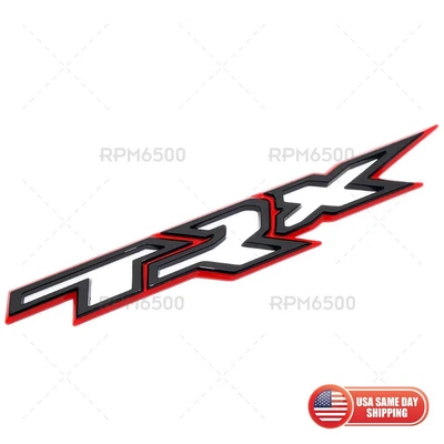 "BLACK RED" Tailgate Emblem CUSTOM PAINT Fit 2021-2024 Dodge Ram 1500 TRX Foto 1 de 4