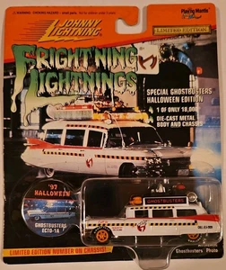 RARE CHASE Johnny Lightning Frightning Lightnings Ghostbusters Ecto-1A Halloween - Picture 1 of 10