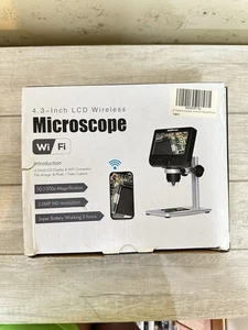 Microscope numérique LCD YINAMA 4,3 pouces USB 50X-1000X grossissement 1800 mAh batterie - Photo 1/11