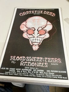 Póster réplica de Grateful Dead Sun. 1 de diciembre en el Grande Ballroom Lansing, Mi. - Imagen 1 de 1