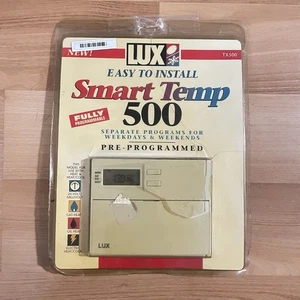 Lux Smart Temp 500 TX500 Programmable Thermostat Heat/Cool 5‑2 New Open - Picture 1 of 3