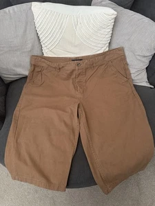 Kangol Men's Chino Shorts Size 4XL Brown - long length leg 44 waist - Picture 1 of 9