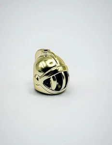 Lego Chrome Gold Helmet Fixed Grille Headgear Knight Castle New!! - Picture 1 of 2